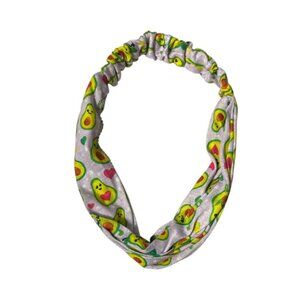 Purple Avocadorable Wide Cotton Stretch Headband Hair Accessory